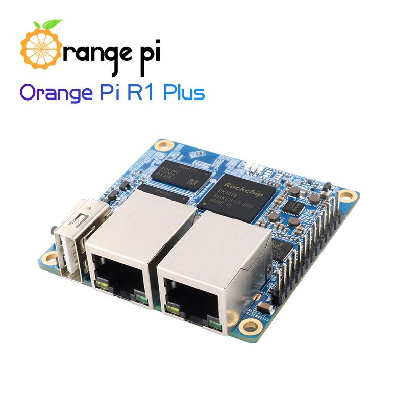 Máy tính nhúng Orange Pi R1 Plus RK3328 1GB RAM 2 cổng LAN 1GB