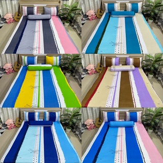 Bộ Drap thun hàn quốc 4 món mẫu sọc