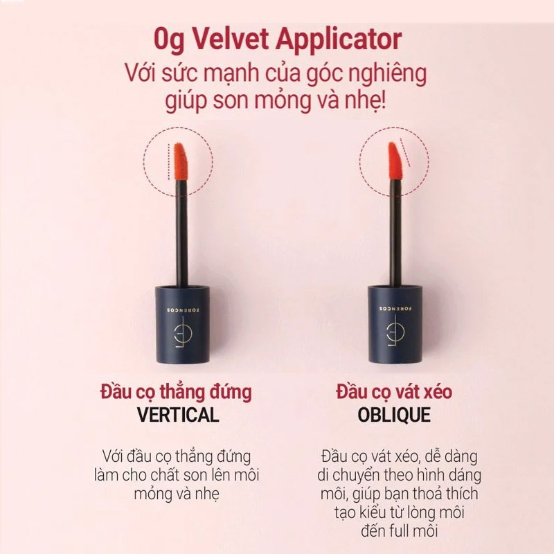 Son Kem Lì FORENCOS Tattoo Clair Velvet Tint - Son Lì 21 Màu Phù Hợp Với Mọi Phong Cách