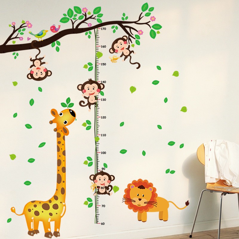 Decal dán tường Thước đo chiều cao cho bé 2m TUNG HOME DECOR TĐ01