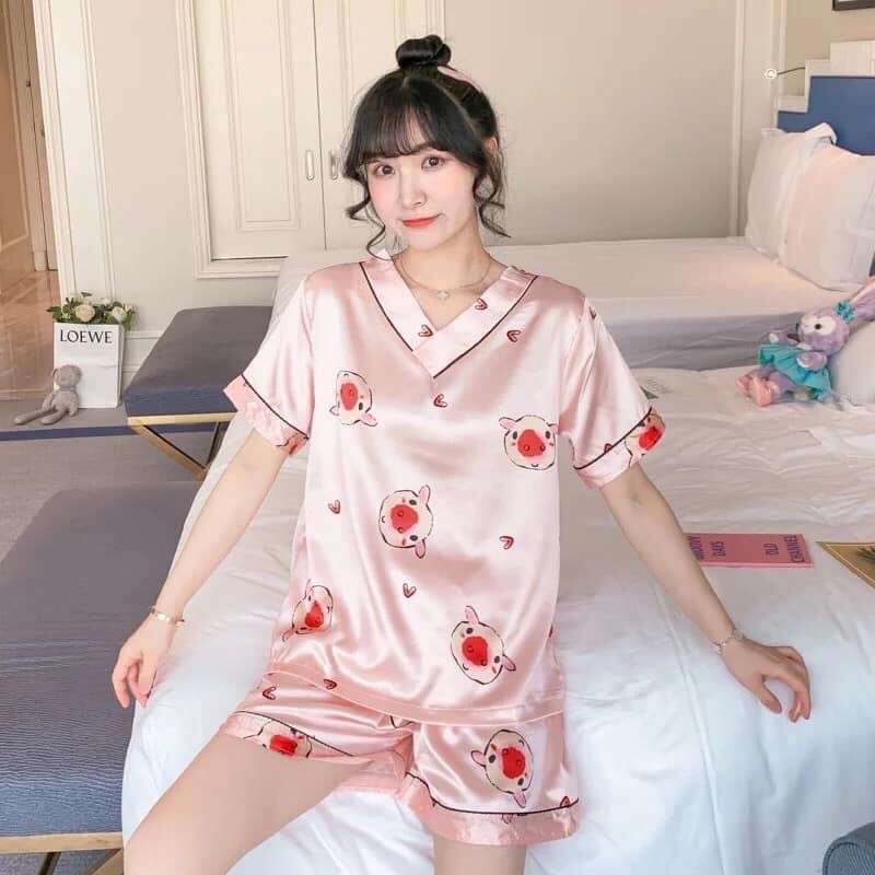 Bộ ngủ siêu đáng yêu,chất liệu lụa cực mát ạ | BigBuy360 - bigbuy360.vn