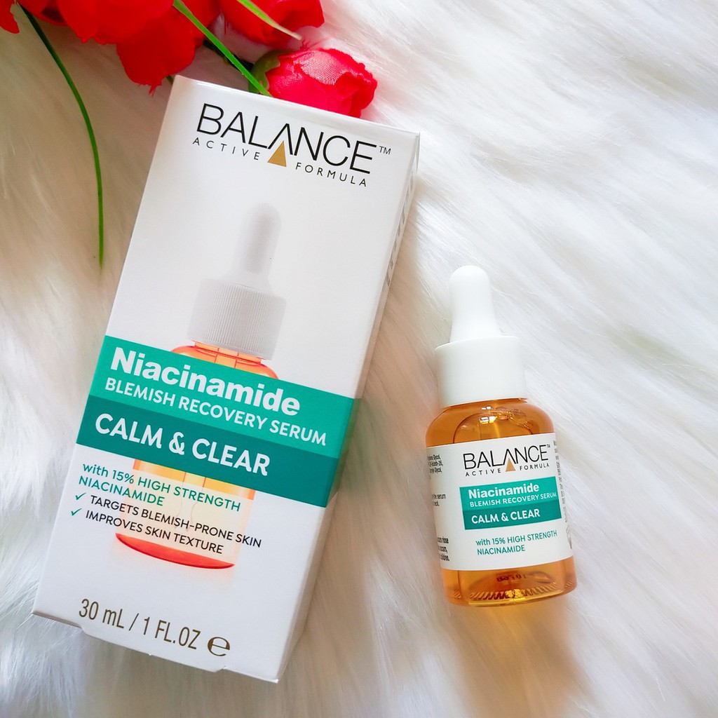 Tinh Chất Phục Hồi Cải Thiện Da Mụn Balance Active Formula Niacinamide 15% Blemish Recovery Serum 30ml