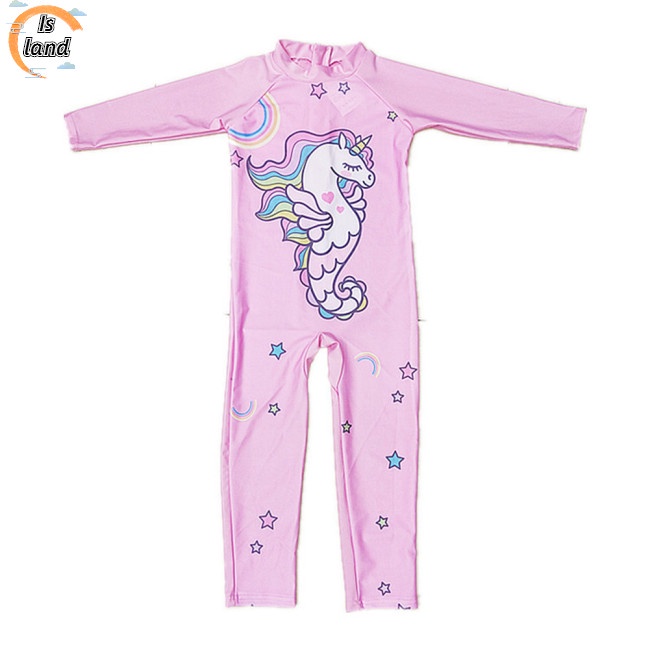 Bộ đồ bơi dài tay chống nắng họa tiết hoạt hình cho bé 3-11 tuổi