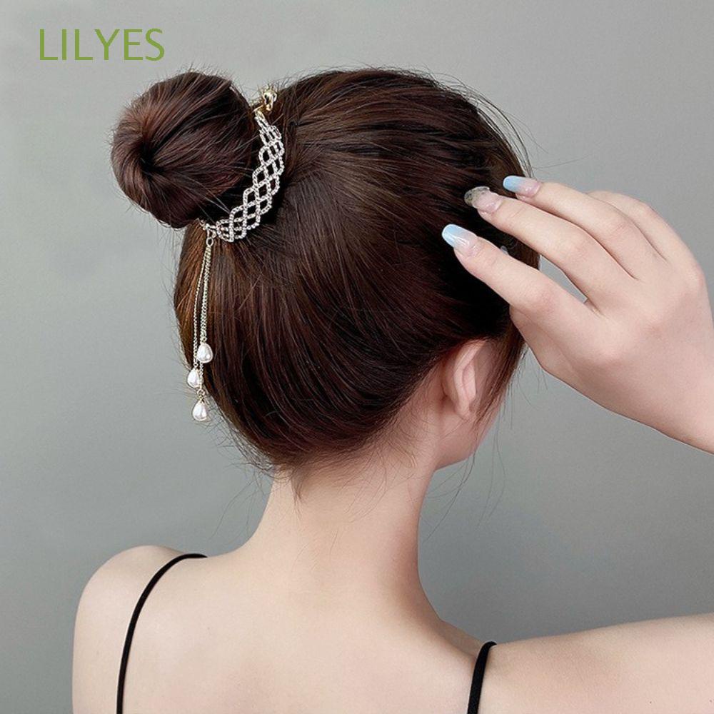 Kẹp Tóc Càng Cua Đính Tua Rua Thanh Lịch