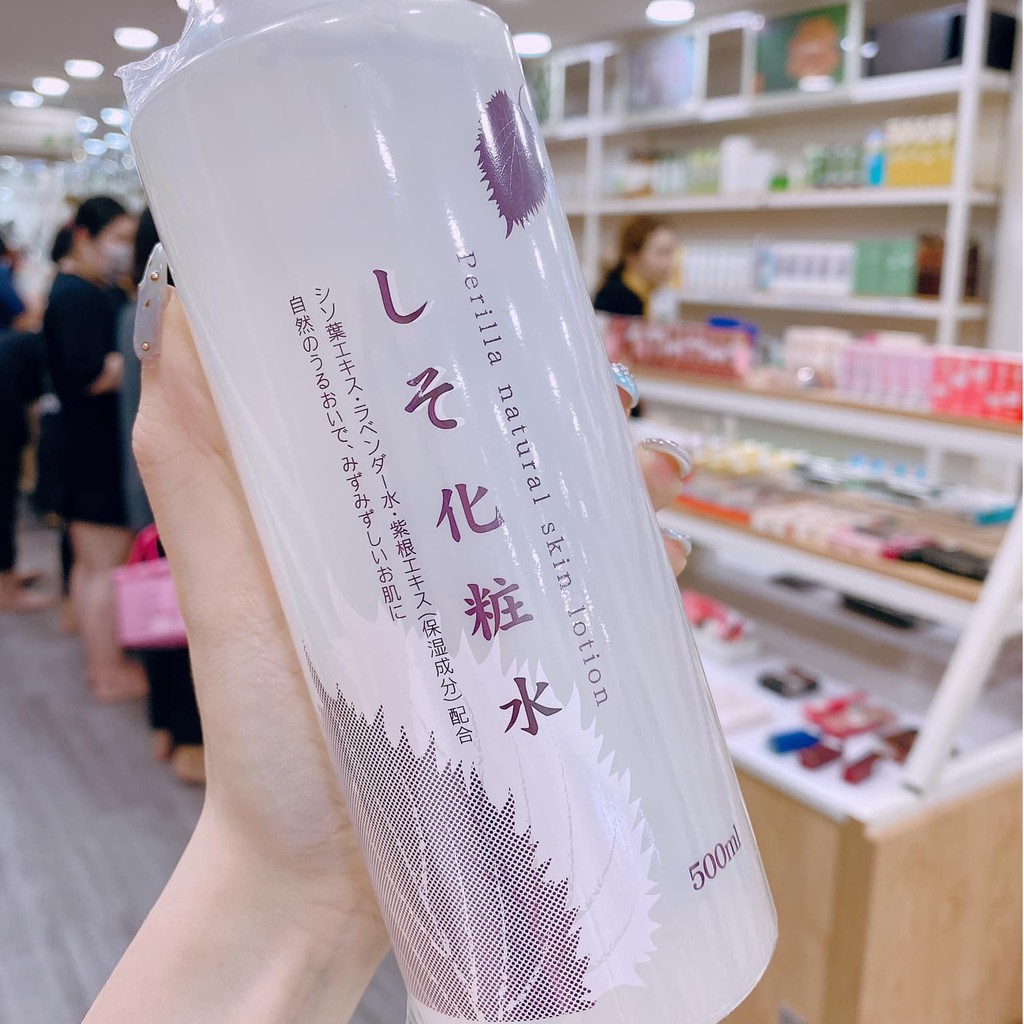 Nước Hoa hồng Lotion Toner Diếp Cá/ Tía Tô Giảm Mụn Dokudami Nhật Bản 500ml