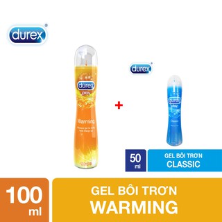 Combo Gel durex warming 100ml & Durex play classic 50ml