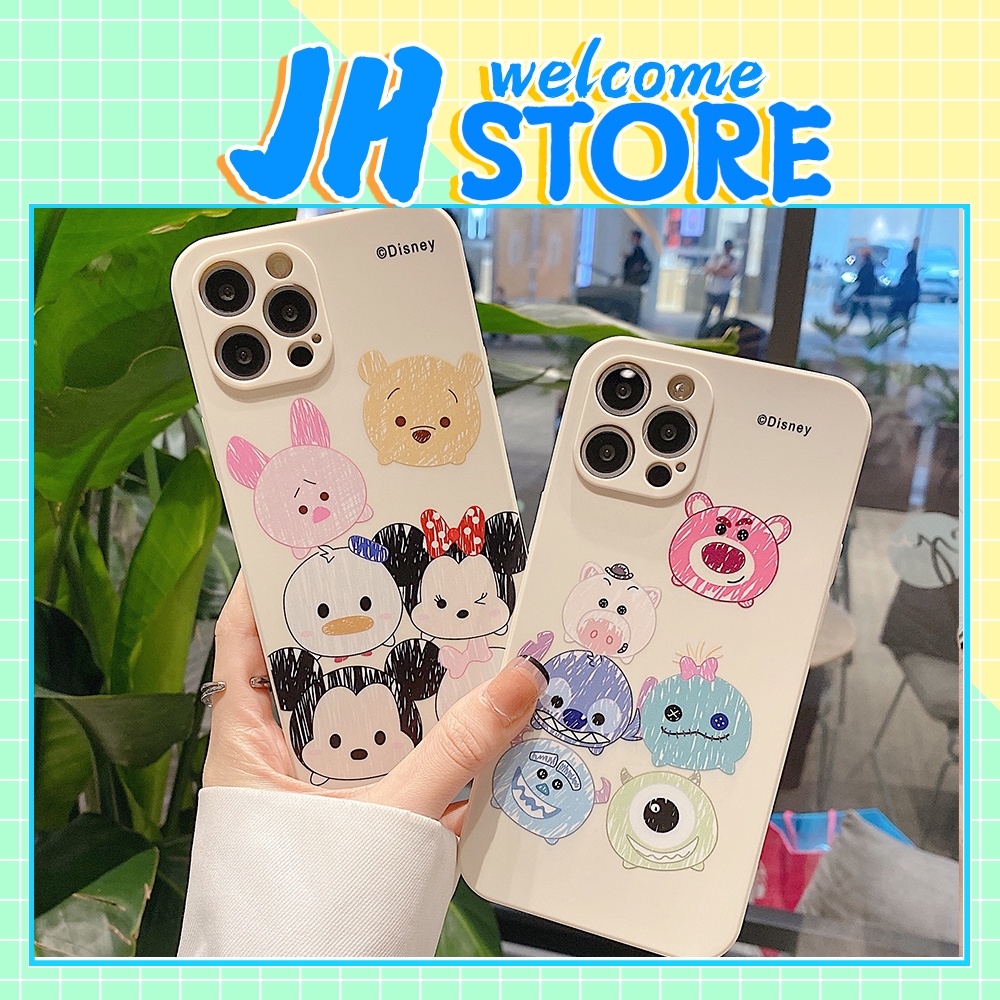 Ốp Điện Thoại Vẽ Hoạt Hình Disney Cho iPhone 7 / 7 plus 8 / 8 / plus / X / XR / XS / 11 / 12 / 13 / Pro / Max / plus / Promax