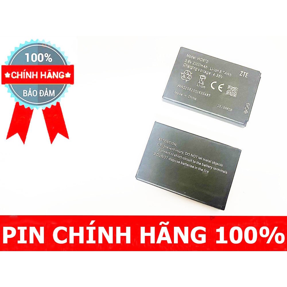 Cục Pin Bộ Phát Wifi Di Động 4G Jazz MF673, WD670 - Hàng Bóc Máy Mới