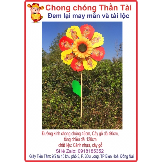 Chong chóng Thần Tài may mắn,  đem lại may mắn cho người bán hàng.