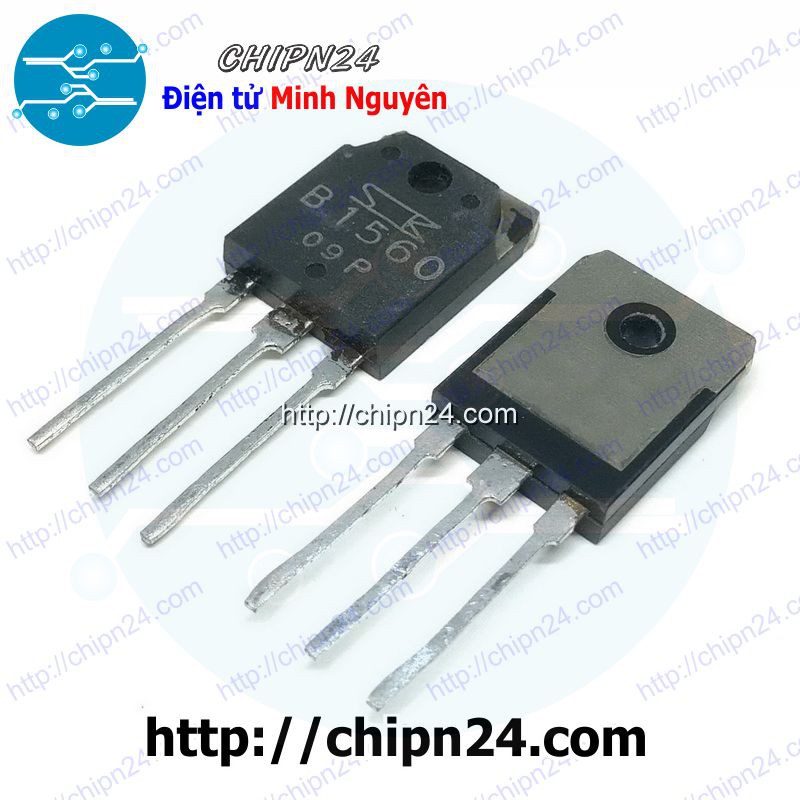 [1 CON] Transistor B1560 TO-3P PNP 10A 150V (Sò Sanken) (2SB1560 1560)