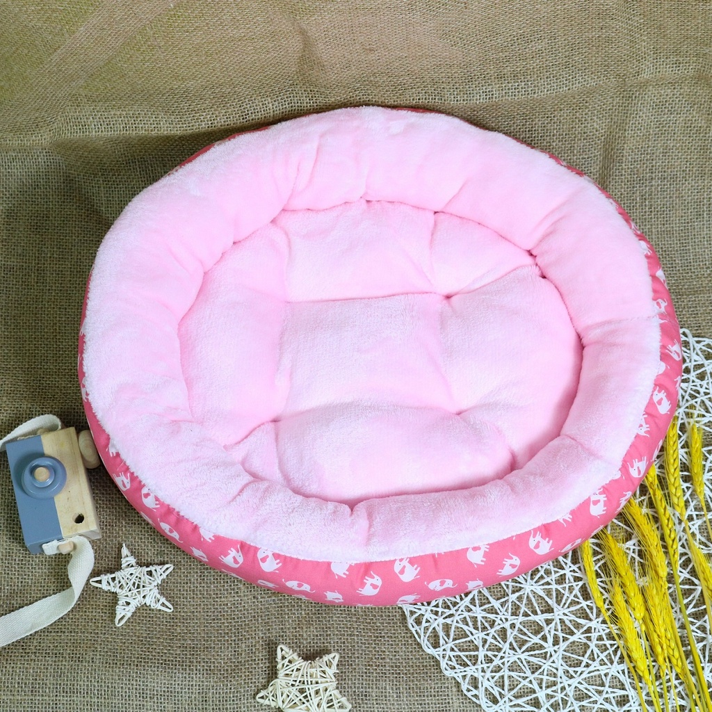 [Ảnh thật] Nệm bông họa tiết trái cây - con voi cho chó mèo dưới 6kg