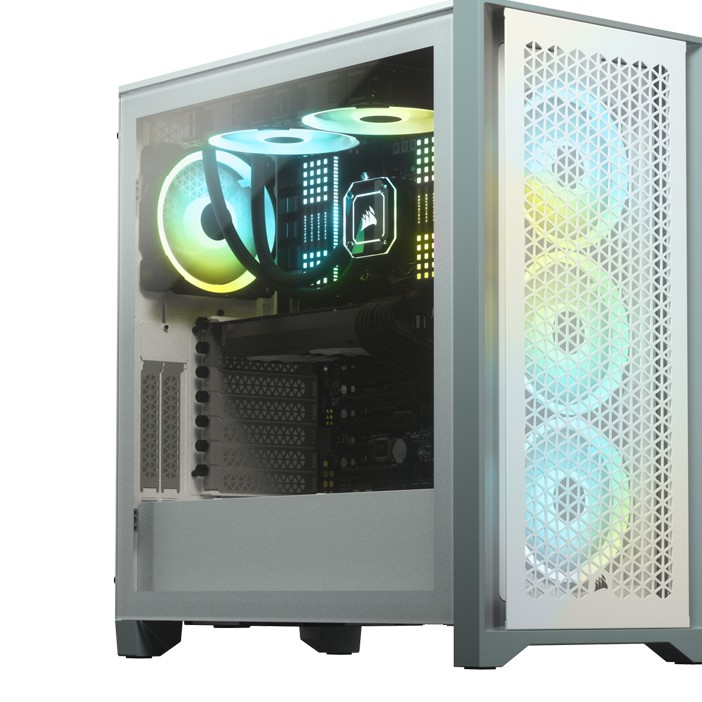 Vỏ máy tính Corsair 4000D Airflow Tempered Glass White (CC-9011201-WW)