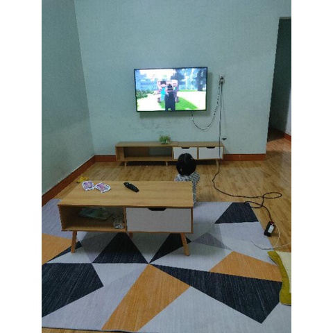 Bàn trà sofa, bàn gỗ hiện đại phòng khách thương hiệu Jan  - GP81