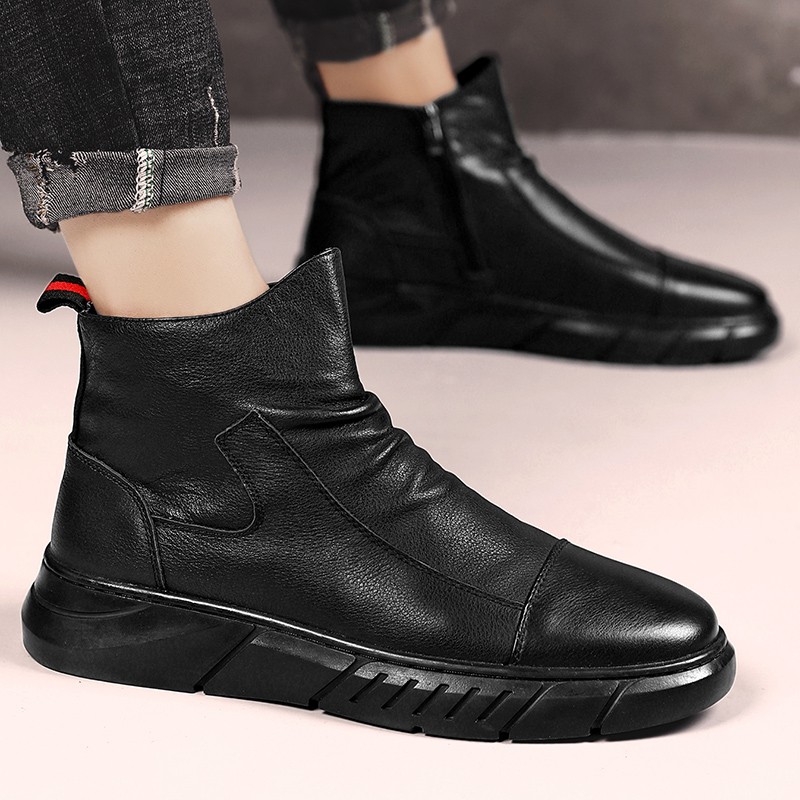 Leather boots for men ,formal black leather shoes for men ,cacual shoes for men, ,Kasut kulit ,Dress shoes for men , korean Formal shoes for men ,British business leather shoes ,Ankle boots for men ,Men's black boots