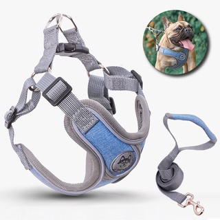 Bộ dây đai và dây buộc cho chó dành cho chó lớn nhỏ Dây buộc dây phản quang Bộ dây buộc bền cho chó Chó ngao Pháp York Labrador Corgi