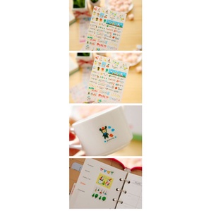 Sét 6 miếng dán nhãn dán sticker dùng trang trí