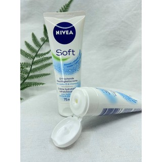 (HÀNG NỘI ĐỊA ĐỨC CÓ BILL)KEM DƯỠNG ẨM NIVEA SOFT DẠNG TUÝP 75ml