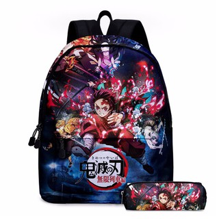 Balo đi học đi chơi nam nữ Thanh gươm diệt quỷ Kimetsu no Yaiba Demon Slayer tặng hộp bút
