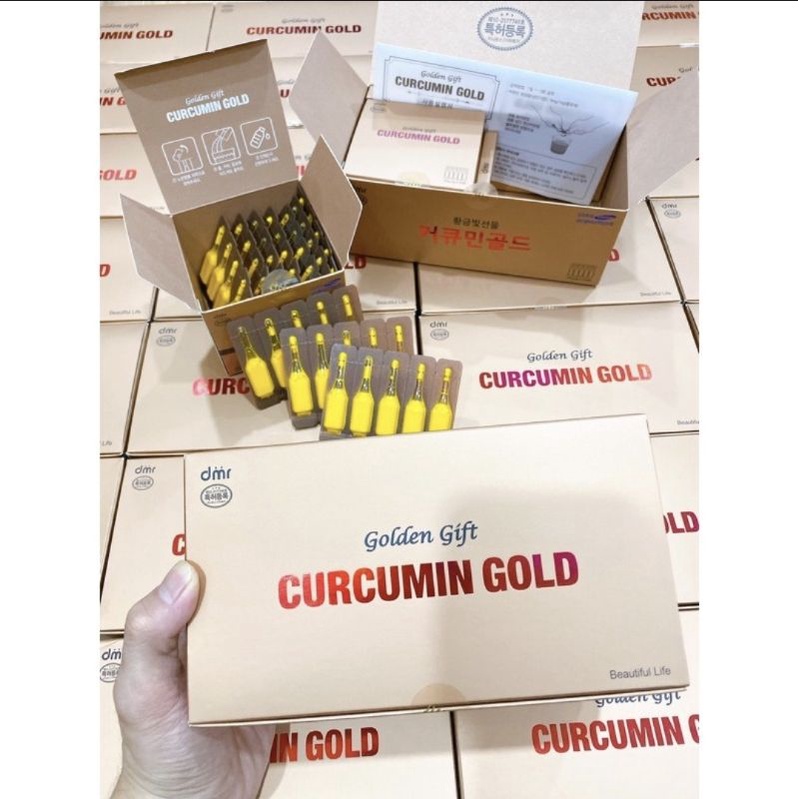 ⭐[10 ỐNG] Nghệ Nano Curcumin Gold, GOLDEN GIFT Hàn Quốc⭐