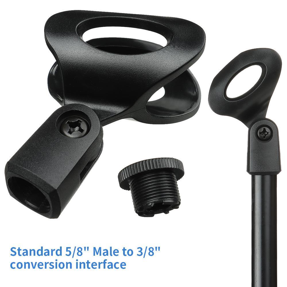 Giá Đỡ Mic Có Dây 1 / 4 Gói Màu Đen Tiện Lợi
