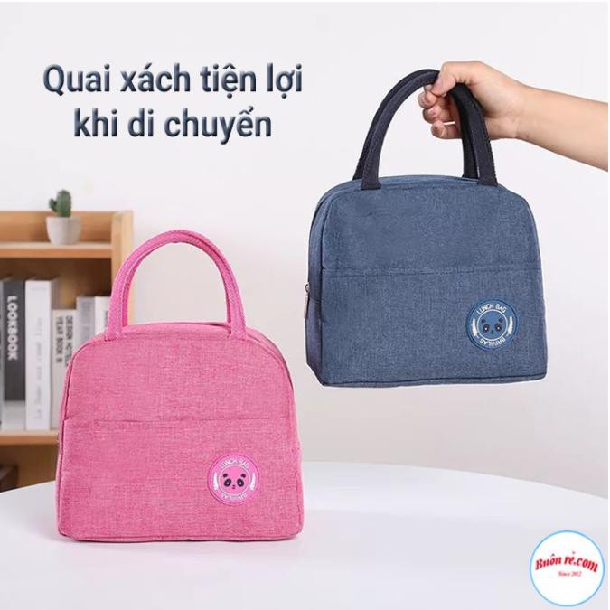 Túi đựng hộp cơm/Luchbag giữ nhiệt cao cấp chống nước,họa tiết trơn dựng đồ ăn,bình sữa,đồ ăn ... -TÚI GIỮ NHIỆT TRƠN