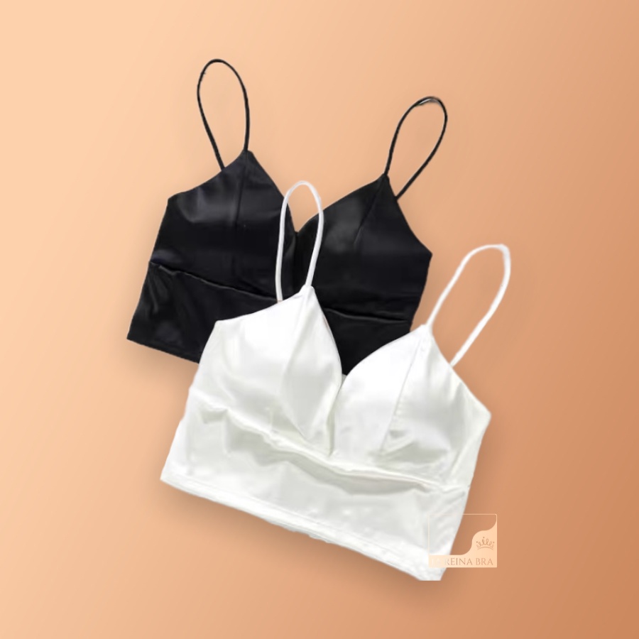 ÁO bralette lụa satin bản to LA REINA BRA - LRAB027 thiết kế cùng 8 móc cài chắc chắn, phong cách quyến rũ gợi cảm