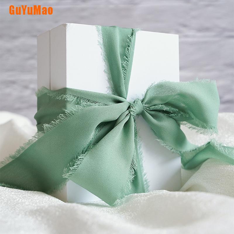 Dây Ruy Băng Vải Lụa Chiffon Dùng Trang Trí Bó Hoa Cưới