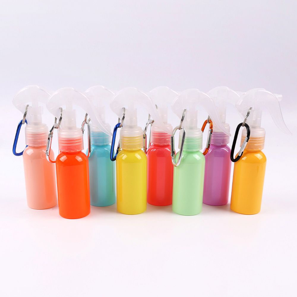 Chai rỗng đựng xà phòng dạng xịt dung tích 60ML có móc khóa tiện dụng cho nữ