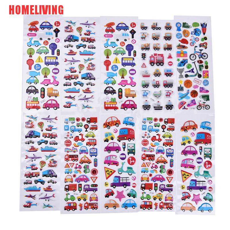 Set 2 Nhãn Dán Họa Tiết Bong Bóng Hoạt Hình Trang Trí Sổ Tay / Nhật Ký