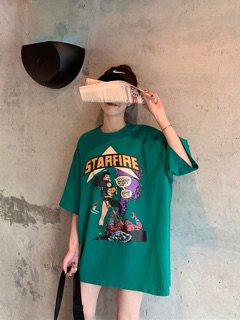 Áo Phông Oversize In STARFIRE ( Có ảnh thật )