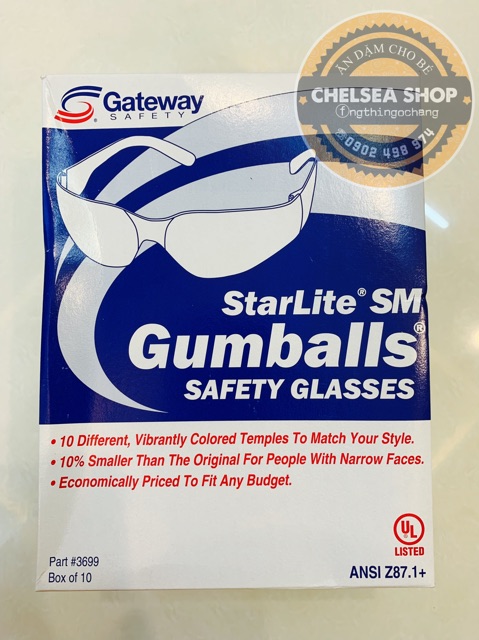 [Gateway Safety-Chọn Màu] Mắt Kính Bảo Hộ Cho Bé Trai/ Bé Gái/ Người Lớn