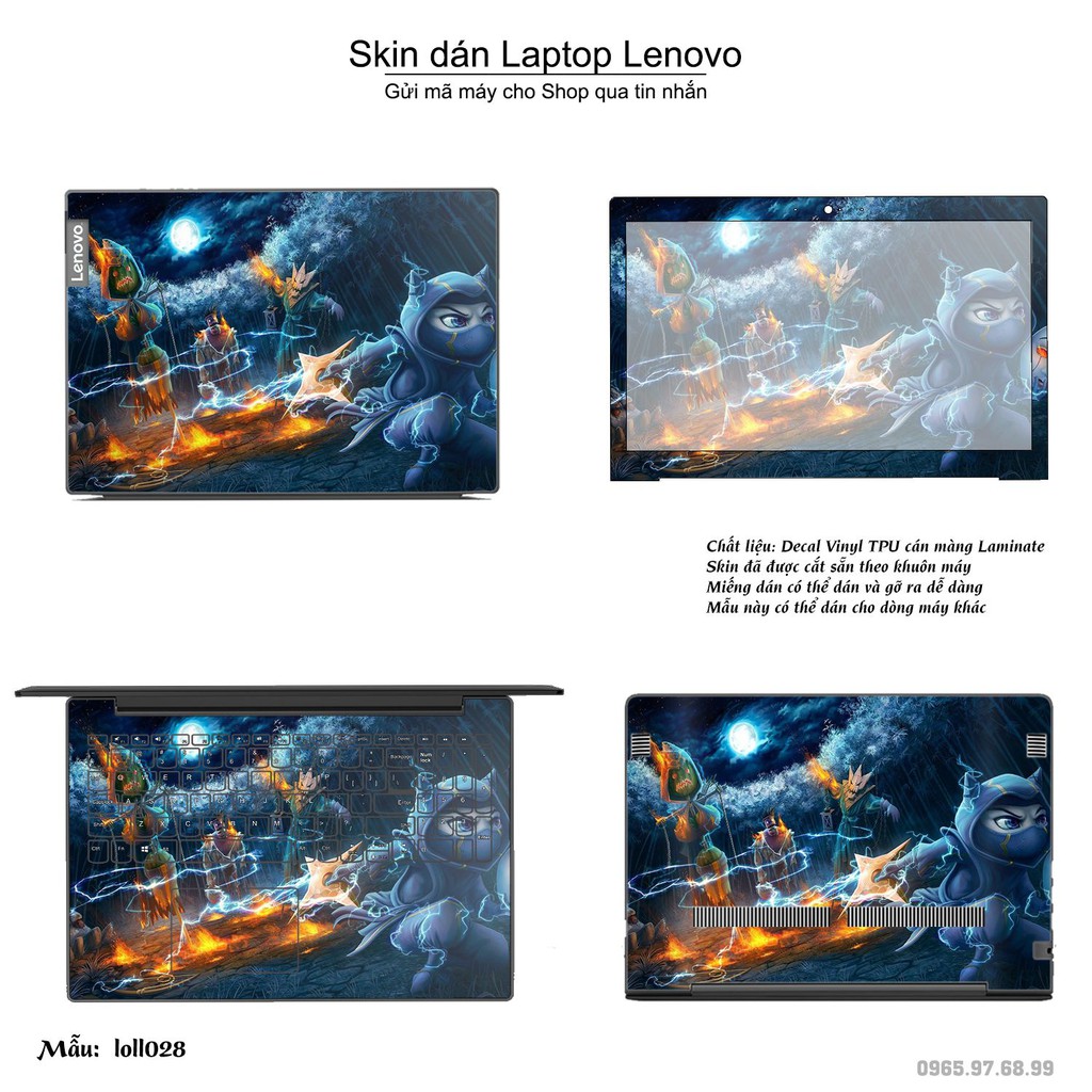 Skin dán Laptop Lenovo in hình Liên Minh Huyền Thoại nhiều mẫu 3 (inbox mã máy cho Shop)