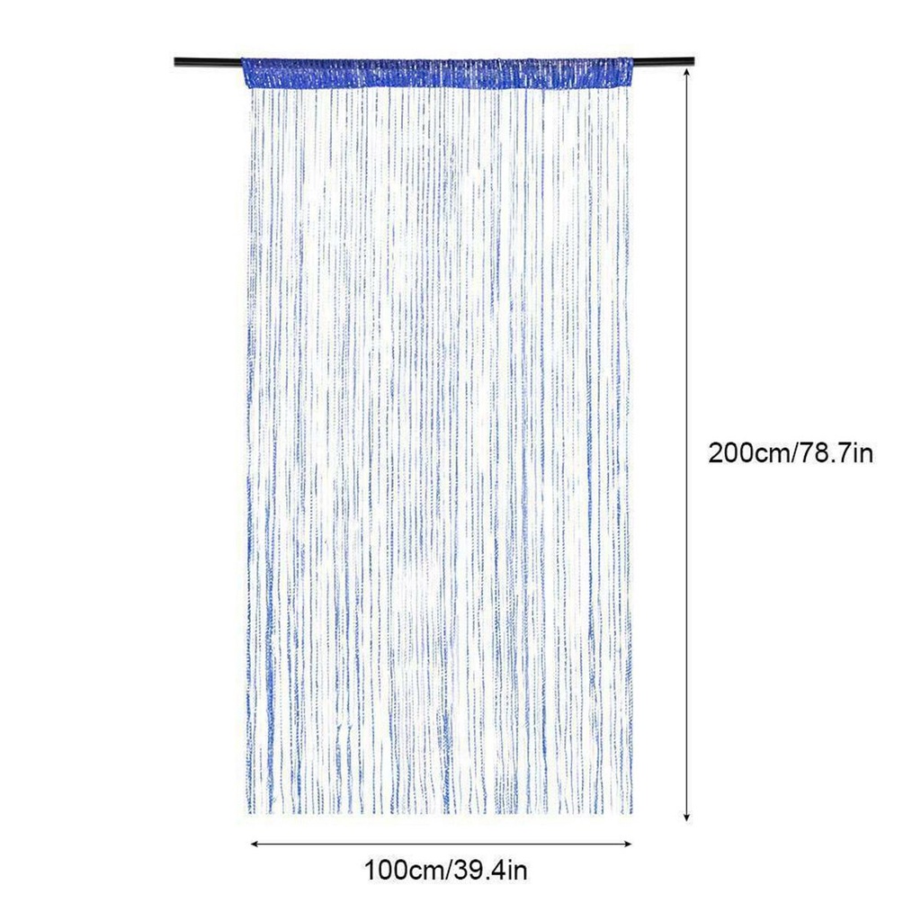 Rèm cửa sổ dây tua rua 100x200cm nhiều màu trang trí phòng khách