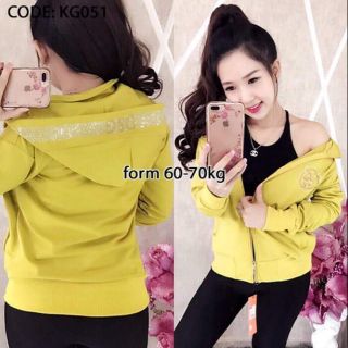💎💎💎SIÊU PHẨM ÁO KHOÁC NỮ ĐÍNH ĐÁ CHỮ DG FORM 60-70KG MỚI VỀ