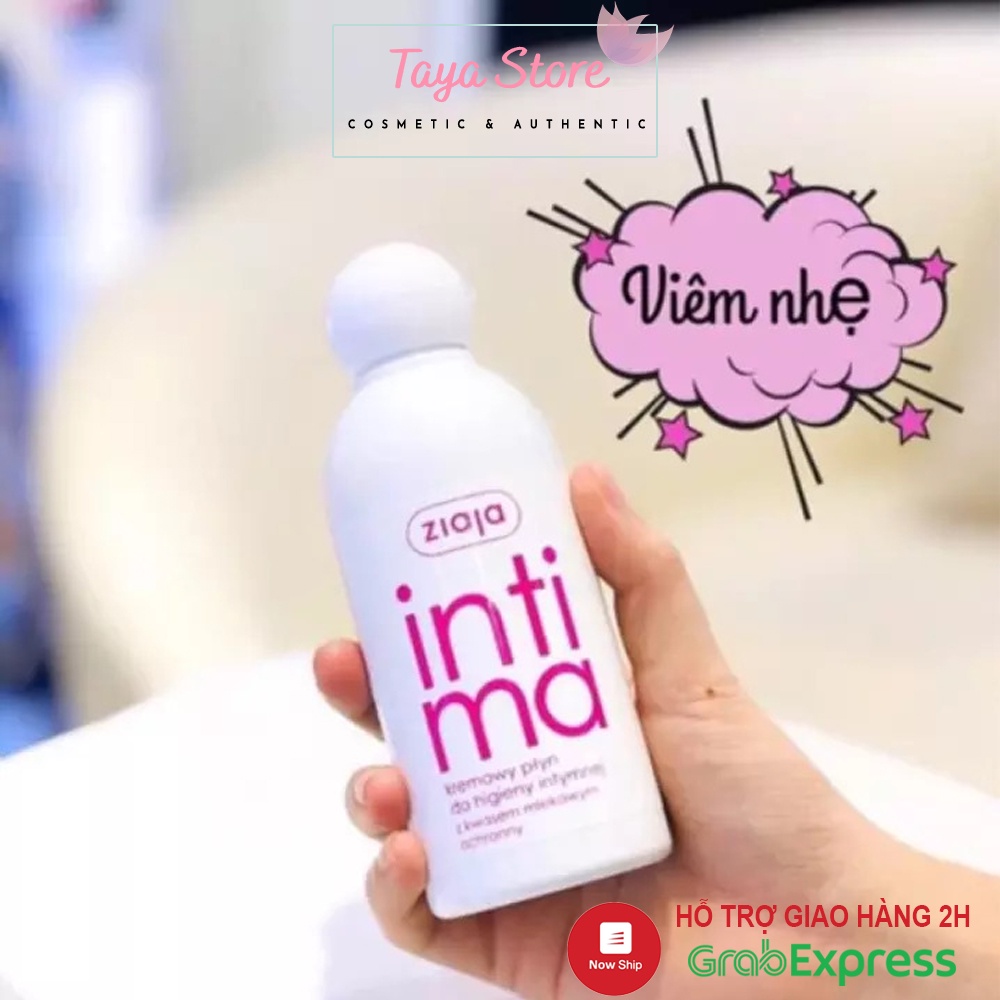 Dung dịch vệ sinh phụ nữ Intima Ziaja 200ml Ba Lan dưỡng ẩm, làm dịu nhẹ mẩn ngứa, kích ứng, phù hợp da nhạy cảm nhất