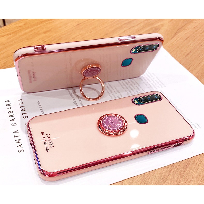 ỐP LƯNG SILICON VIVO Y11,Y12,Y15.Y17,Y19,U10 KÈM IRING SANG TRỌNG