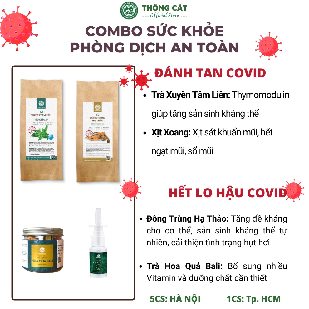 Xịt hỗ trợ viêm Xoang THÔNG CÁT HCM giảm nhanh xoang cấp và mãn tính, mũi dị ứng, nghẹt mũi, vệ sinh mũi, sát khuẩn