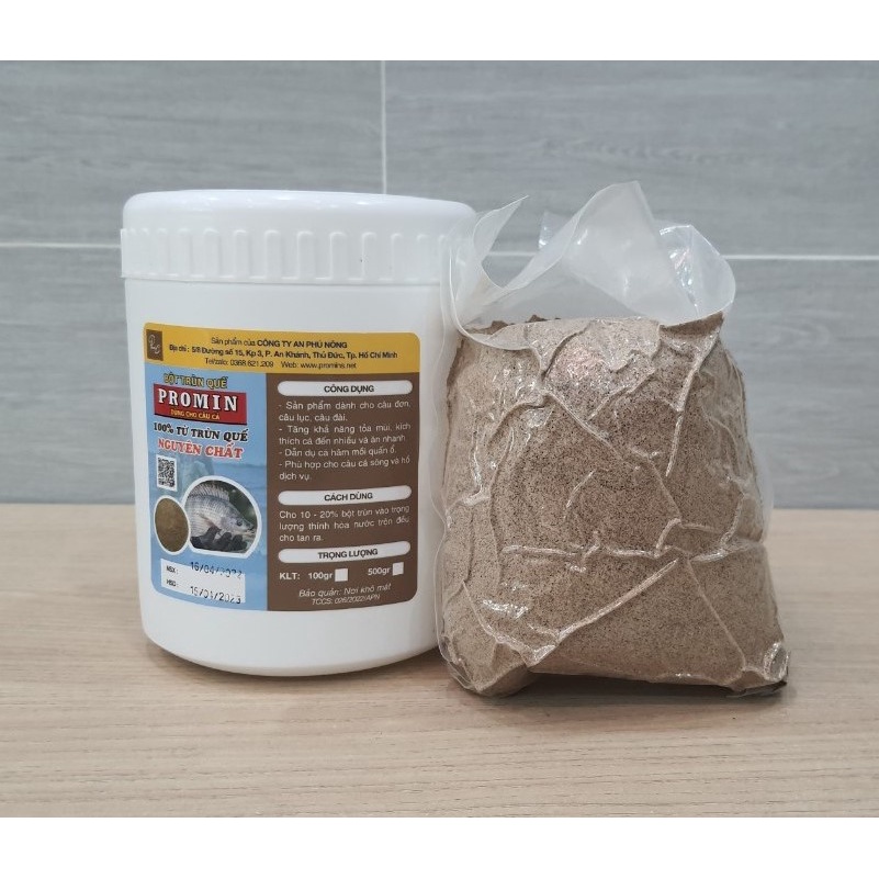 BỘT TRÙN QUẾ LÀM MỒI CÂU CÁ 500GRAM