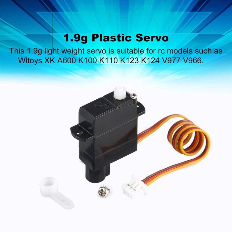 Động cơ Servo 1.9g cho máy bay điều khiển từ xa Wltoys A600 K100 K110 K123 K124 V977