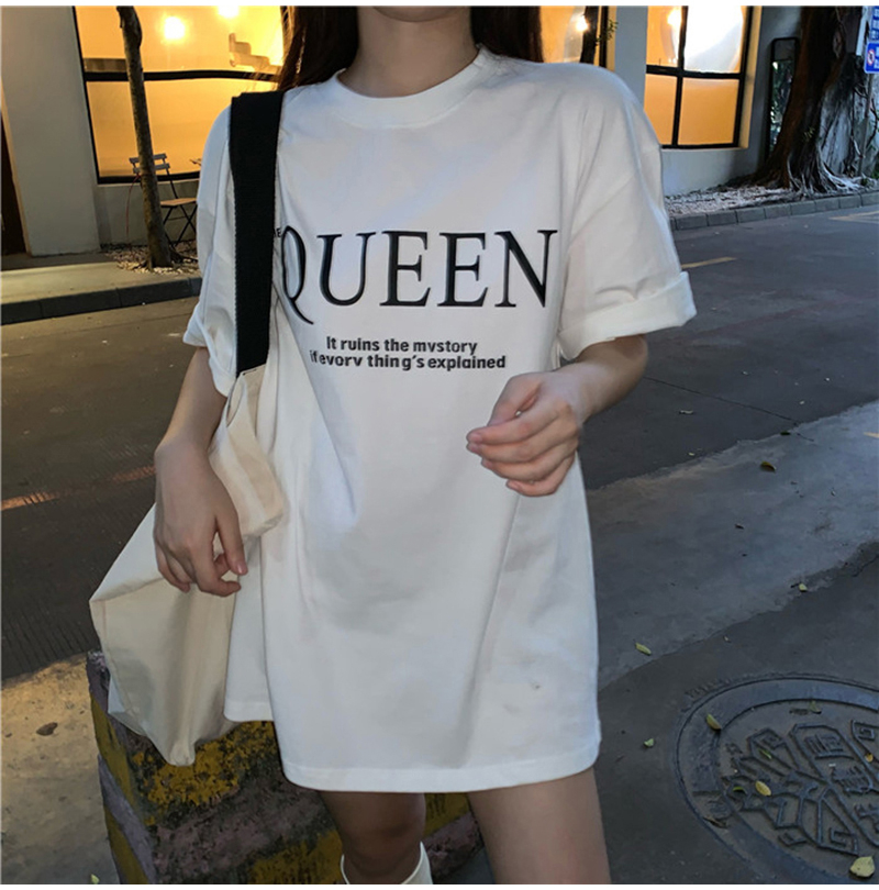 Áo thun dáng rộng phong cách Hàn Quốc năng động dành cho nữ