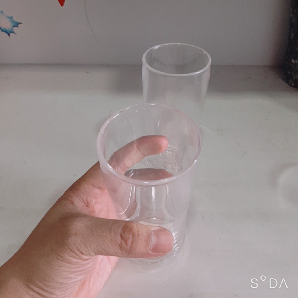 Ly dài Uống Nước Nhựa Trong Acrylic NO808 Fataco Sang Trọng