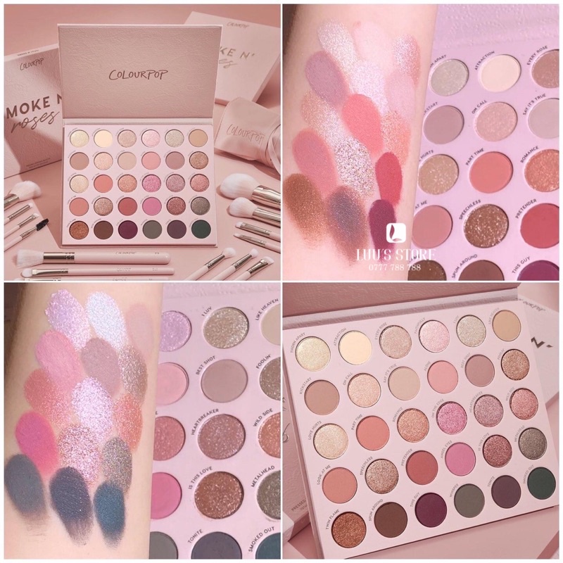Bảng Phấn Mắt Colourpop Smoke N' Roses