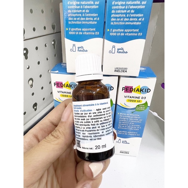 Vitamin Pediakid D3 1000iu lọ 20ml chống còi xương (từ 0 tháng tuổi)