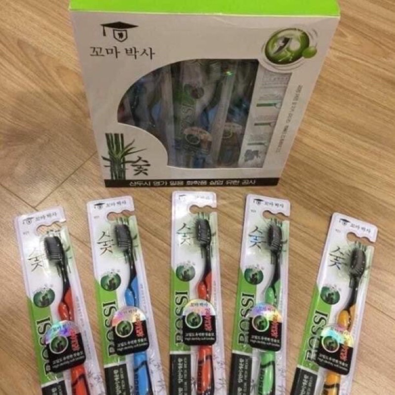 Bàn chải đánh răng than Tre BOSSI 921 Cao cấp Hàn Quốc