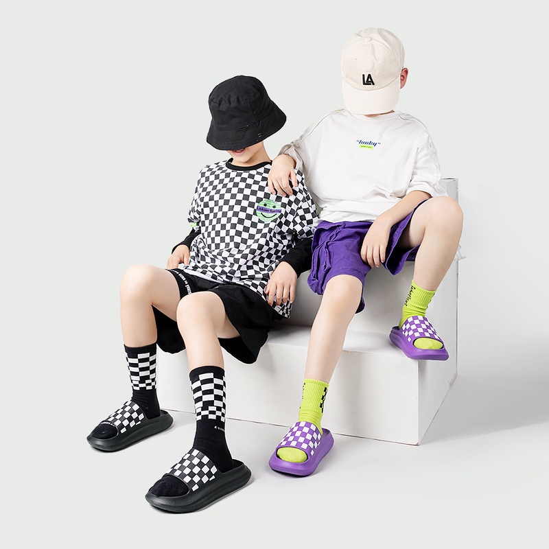 2022 mới cheerful mario Hàng giao ngayDép EVA chống trượt họa tiết hoạt hình thời trang dành cho trẻ em