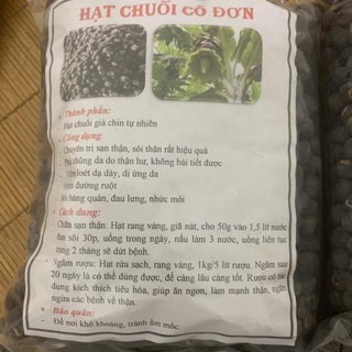 Hạt chuối cô đơn túi 1kg ( ĐẶC SẢN NINH THUẬN) Hàng loại 1 đã được sàng lọc