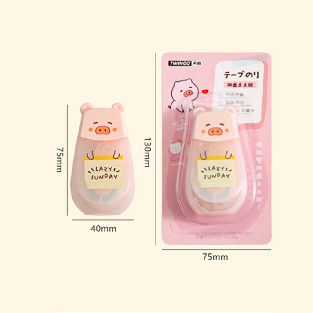 Cuộn Băng Keo Hai Mặt 5m Họa Tiết Hoạt Hình Dễ Thương Trang Trí Sổ Tay/Sổ Tay DIY