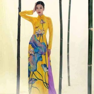 (HÀNG CÓ SẴN) 🌻SALE 2 MẪU ÁO DÀI LUA 3D MAY SẴN CHI 151K 1 áo may sẵn
