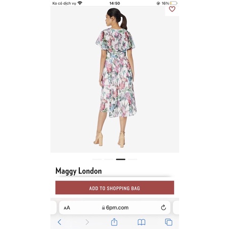 Đầm chiffon Maggy london dáng xoè