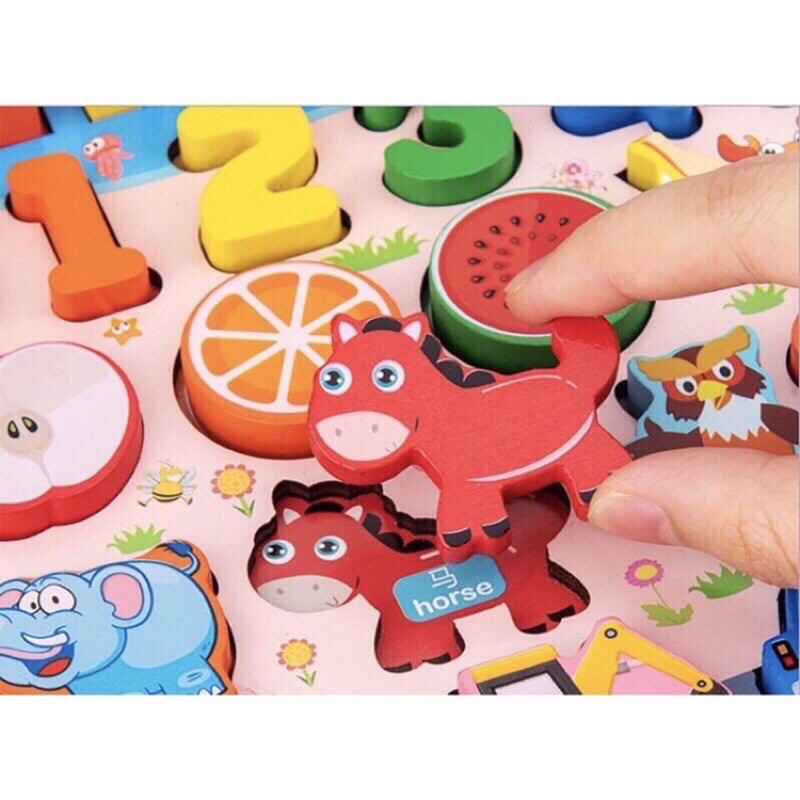 Bộ câu cá gỗ 63 chi tiết - bộ đồ chơi cho bé